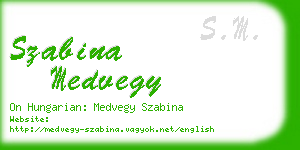 szabina medvegy business card